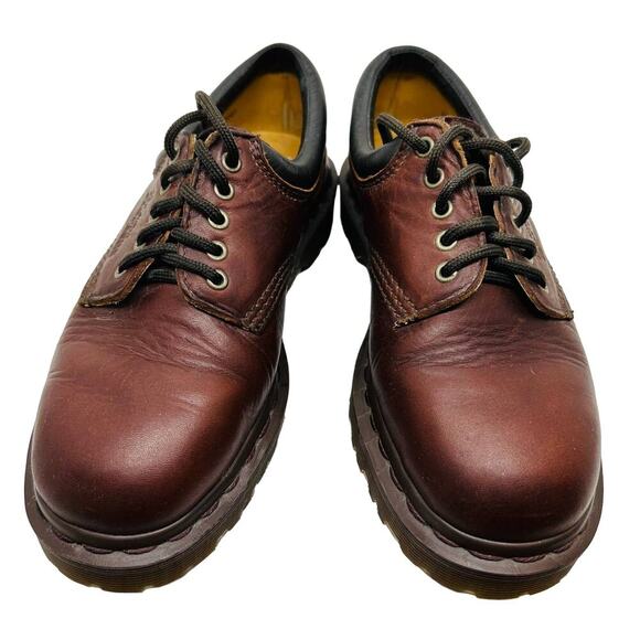 Vintage Doc Martens Brown Lace Up Leather Oxford 5-Eye Lace Up Shoe Size 4 - Picture 1 of 13